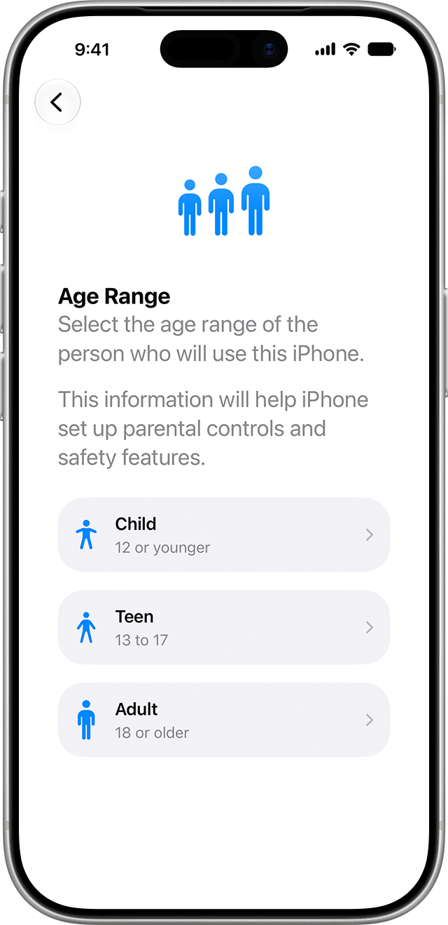 Age Range — istifadəçinin yaş aralığı