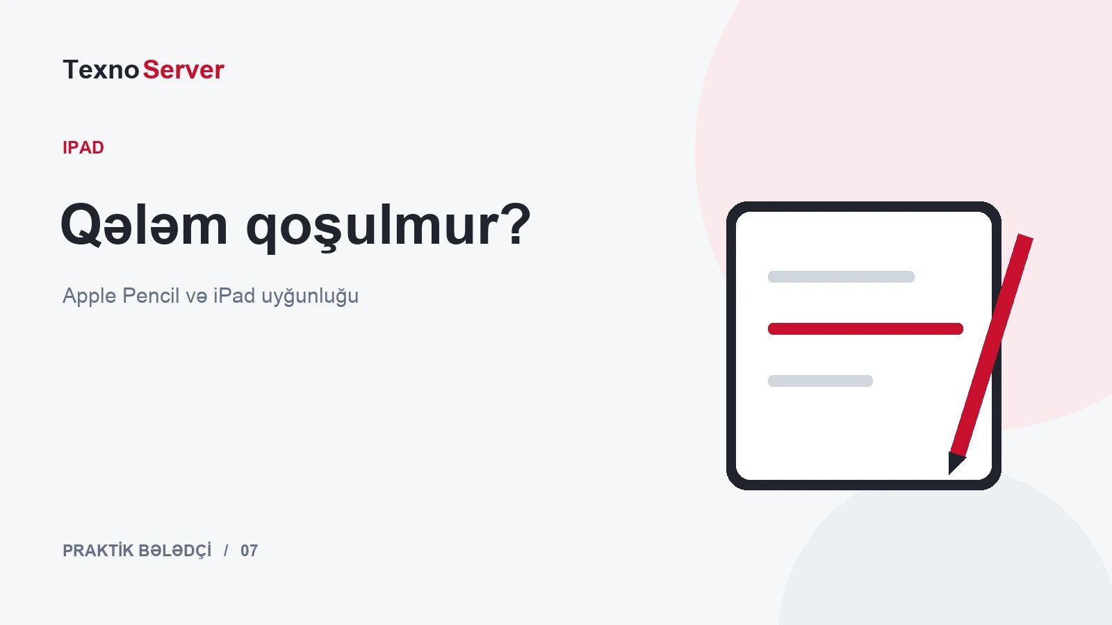 Qələm qoşulmur?