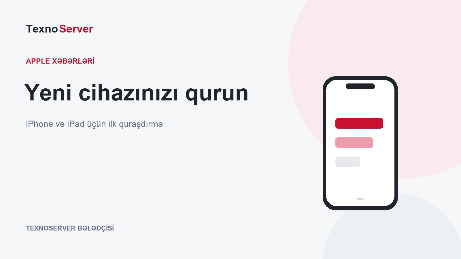 Yeni cihazınızı qurun — iPhone və iPad